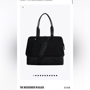 Beis Weekender Bag- Black